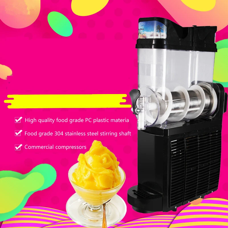 

PBOBP Commercial Snow Melting Machine 1 Cylinder Cold Drink Dispenser Smoothies Maker Fully Automatic Slush Machine