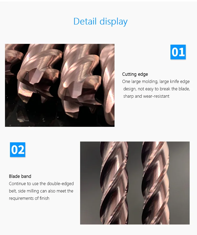 End Mill Cutter Corner Radius Bull Nose Milling Tungsten Carbide Steel Tool 4Flutes