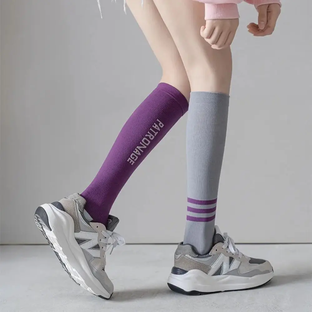 1 Pair Women High Quality Professional Sports Sock Anti-Slip Compression Socks Colorful Breathable Outdoor Racing Cycling Socks
