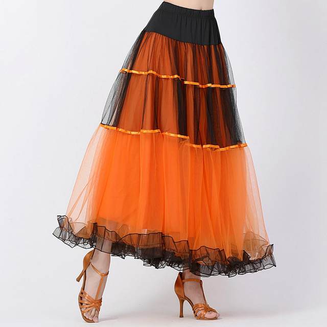 Ballroom Dance Skirt Dancewear Dancing Costume Spanish Skirts