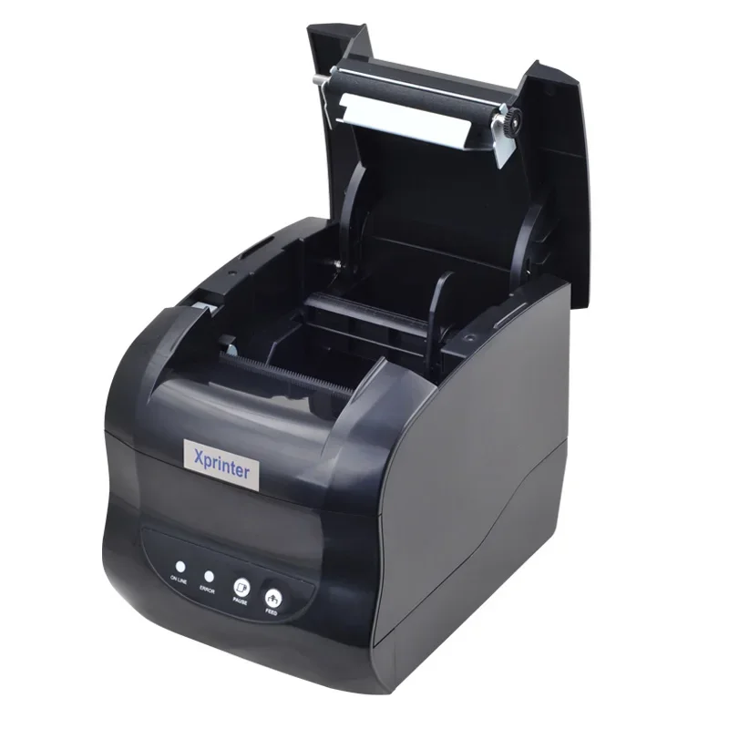 Xprinter XP-365B 라벨 프린터, 열 바코드 프린터 스티커 프린터, 윈도우즈, 리눅스용 슈퍼마켓에서 20-80mm 용지