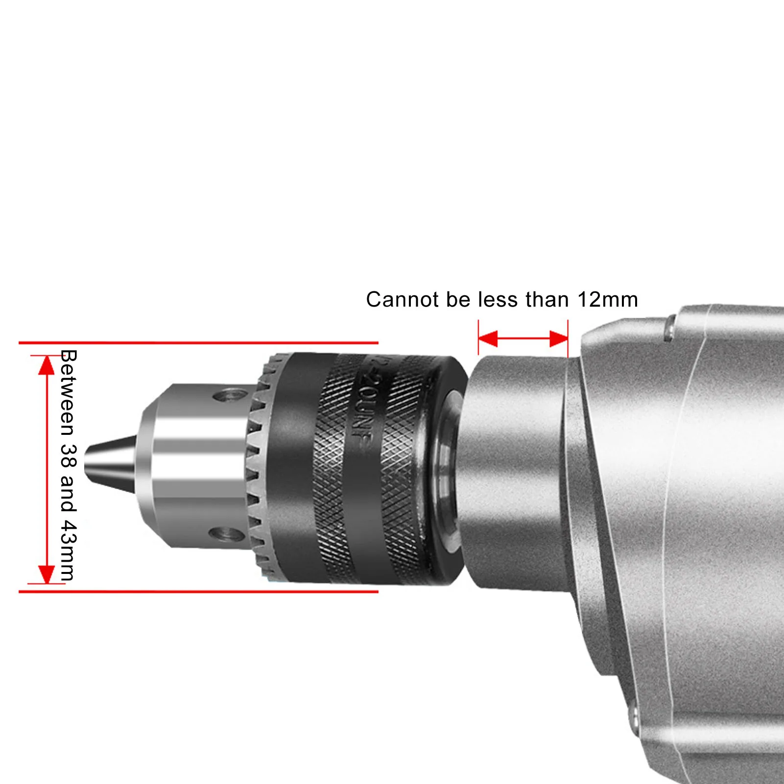 Squarehole Drill Fixing Bracket Aluminum Alloy Hole Drill Bit Adapter Wear Resistant for Woodworking Projects