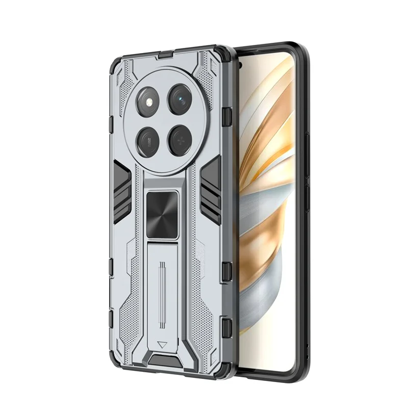 Shockproof Armor Phone Case with Magnetic Holder and Stand – Durable Hard PC Back Cover