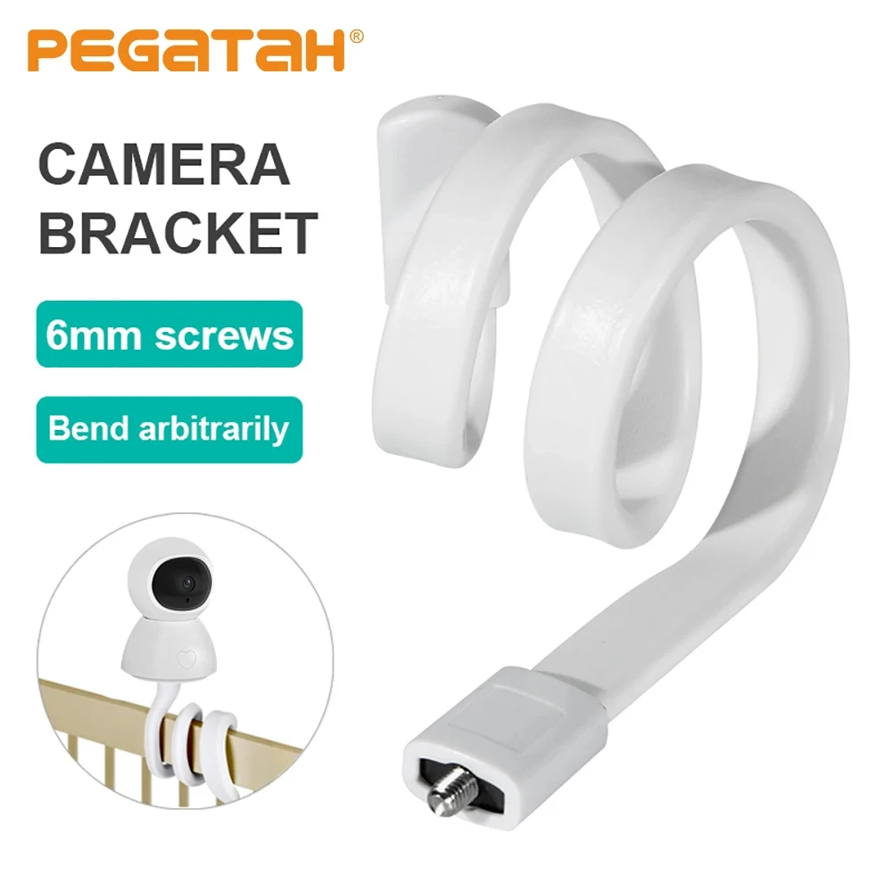 Thread Gooseneck Camera Holder Stand Multifunctional Silicone Adjustable Bracket for Baby Monitor