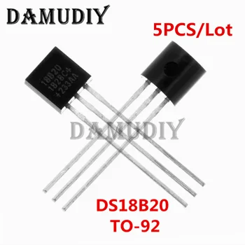 5PCS DS18B20 18B20 TO-92 Sensore di temperatura Nuovo e originale DS18B20 TO92 DS18B20 18B20