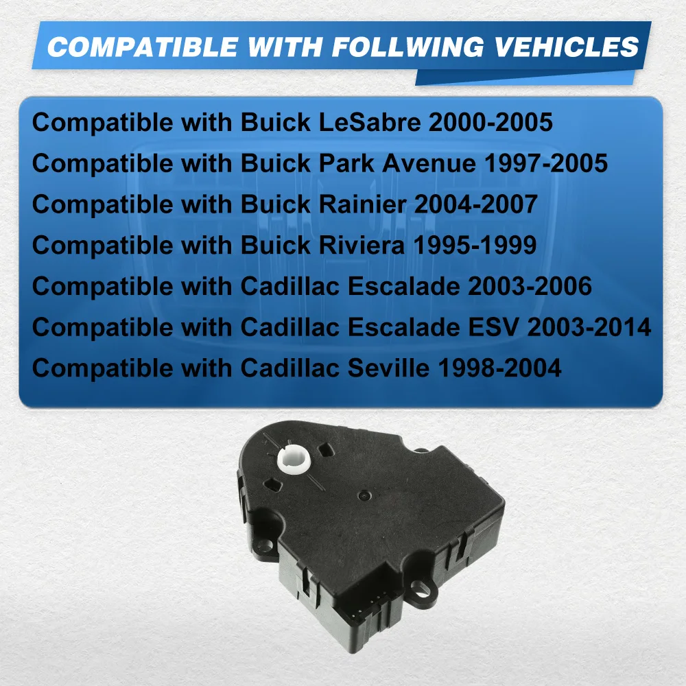 A-Premium HVAC Heater Vent Air Blend Door Actuator Replacement For Buick LeSabre