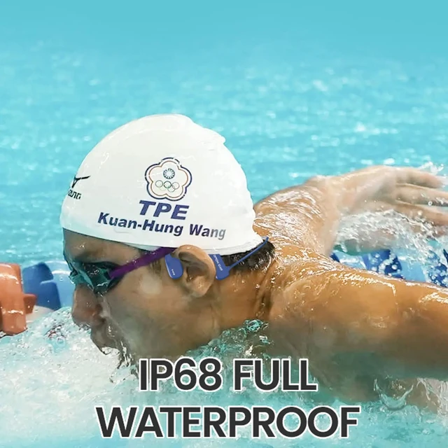 PARAMITA 8GB Storage Swimming Headset IP68 Waterproof Bone Conduction Headset Open Ear Wireless BT 5.2 Ear Hook Earphones Sport 2