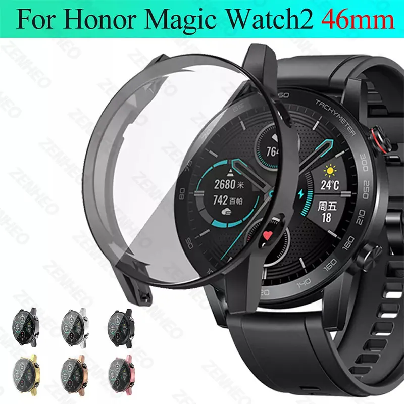 Durable TPU Protective Shell Case with Screen Protector for Huawei Honor Magic Watch2 46mm – Premium Watch Accessory