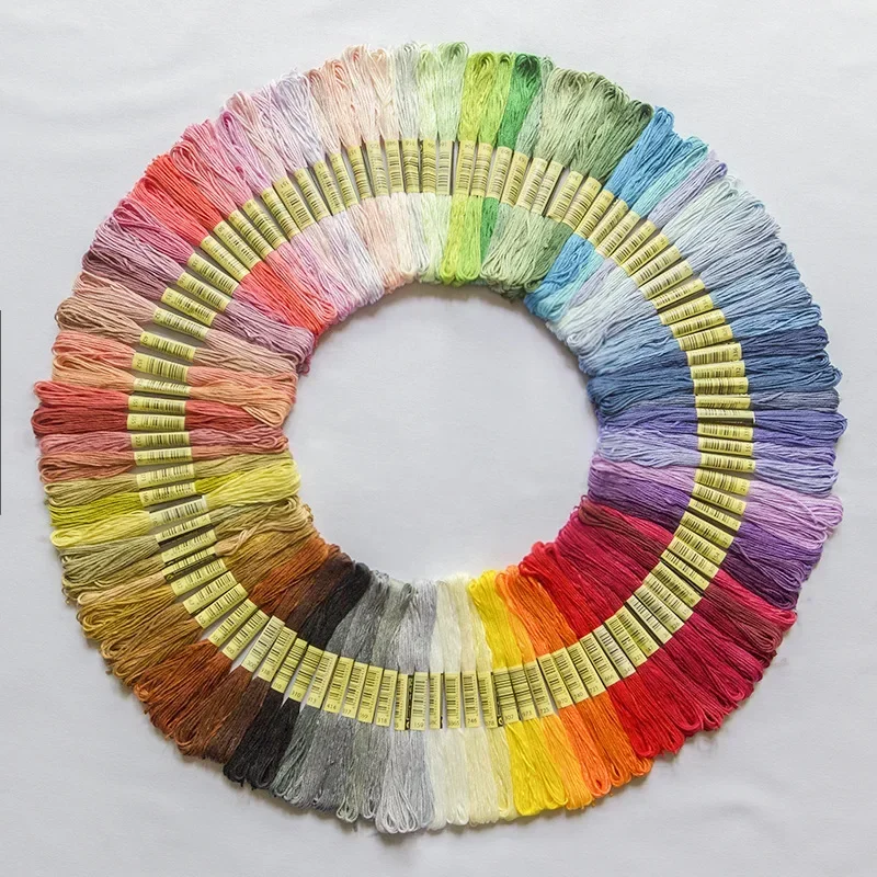 8/12/50 Colors 8M Anchor Cross Stitch Threads Cotton Embroidery Dyed Floss Sewing Skeins Craft Not Repeat Cross Stitch cross stitch floss embroidery floss embroidery thread cross stitch thread sewing thread