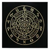 Black Tablecloths Tarot Clot Card Divination Halloween Tablecloth Black gold Fashion Decoration Alchemical Sigil Altar Astrology 4