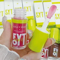 JOLLY JOJO 6 Colours Clear Lip Oil Lip Protectant Oil Lip Plumping Moisturising Mirror Lip Colour 2