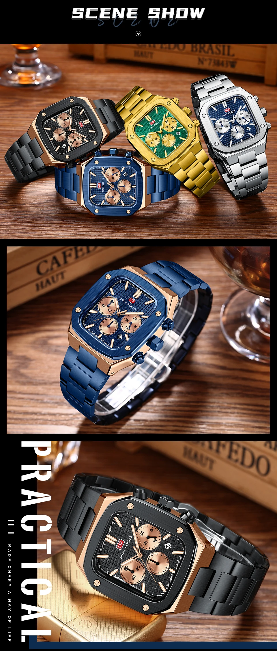 MINI FOCUS Quartz Watch for Men Waterproof_voghion.com