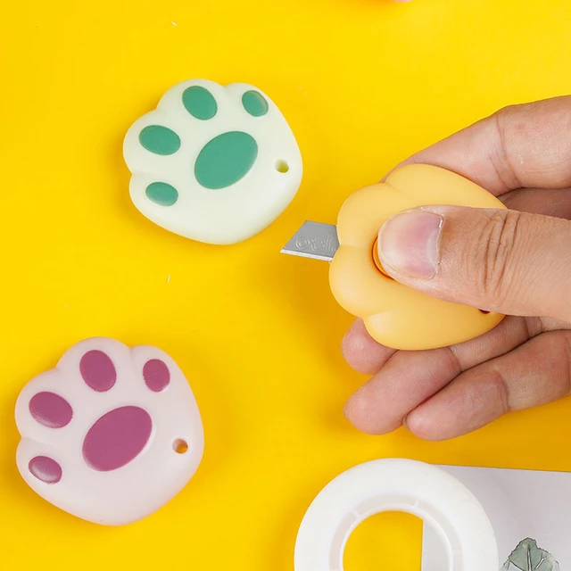 Cute Mini Cat Claw Art Knife Portable Unboxing Cut Paper Utility