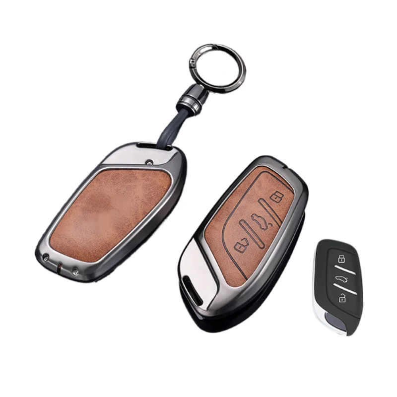 Zinc Alloy Leather for MG 4 2023 Mg4 Ev MG HS GT ZS EV ZX MG5 MG6 Remote Car Key