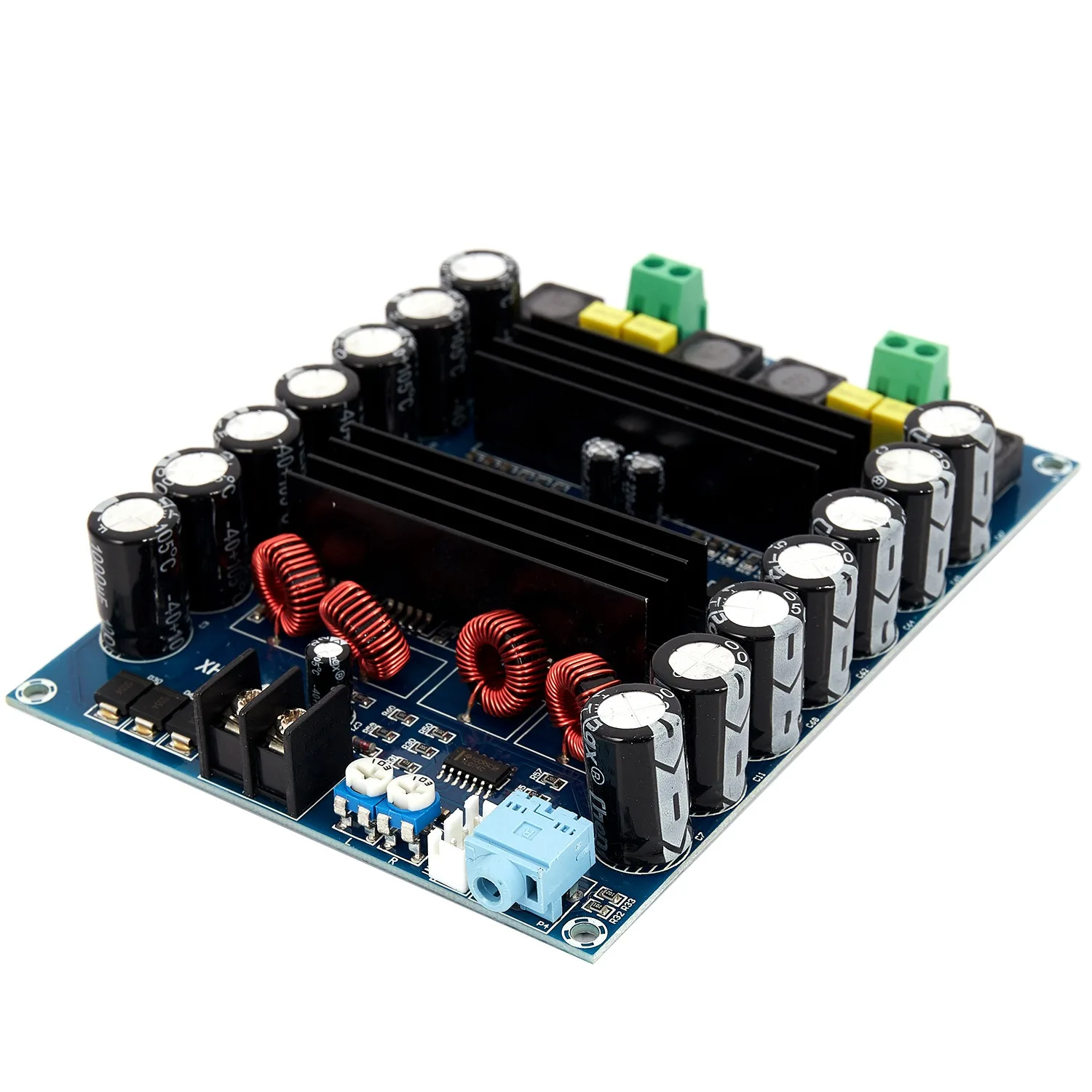 LXYB18B XH-M641 TPA3116D2 DC12V 24V 150W X 2 오디오 디지털 고출력 2채널 자동차 앰프 부스트 보드 G2-010 포함