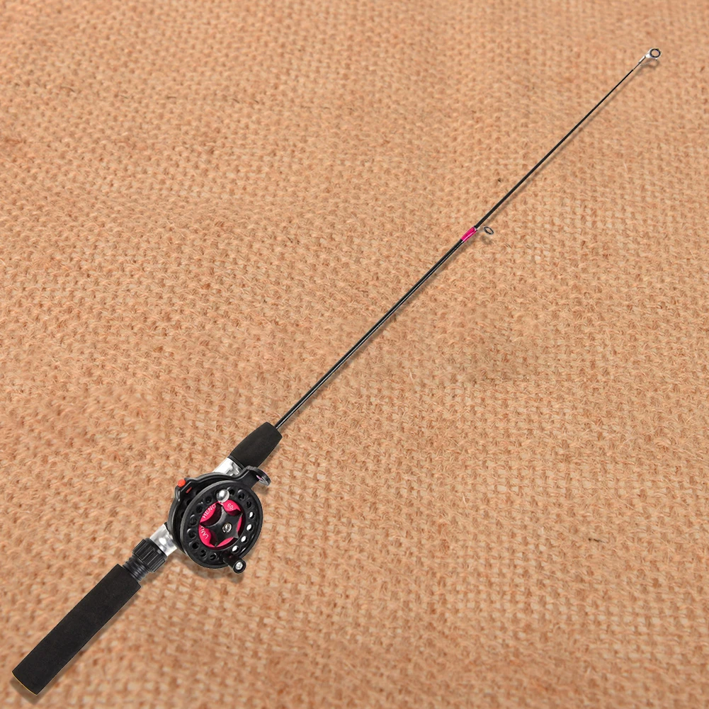Telescopic Small Short Sea Pole Ultra-Light Travel Fishing Pole 2 Sections for River Lake Reservoir Ice Fishing and So On