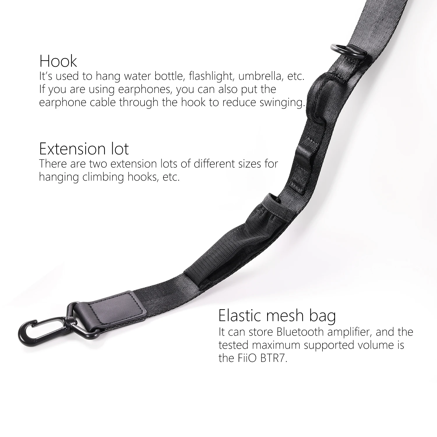 ddhifi caso de transporte de alta fidelidade multifuncional mochila para bluetooth amp iems fone de ouvido saco