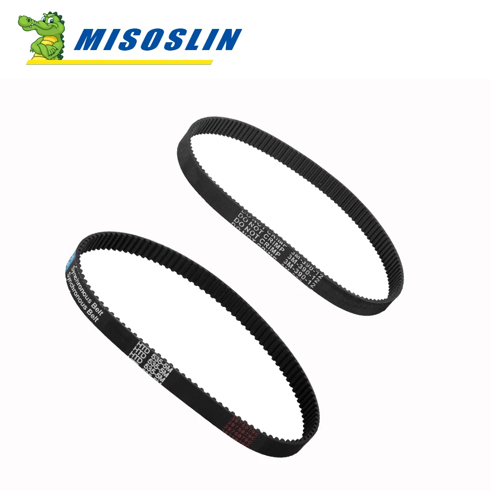 

New Kickscooter Drive Belt Synchronous Belt 3m 384 12 Transmission Timing Belts HTD 3M-390-12 5M-535-15 Rubber Drive Stripe