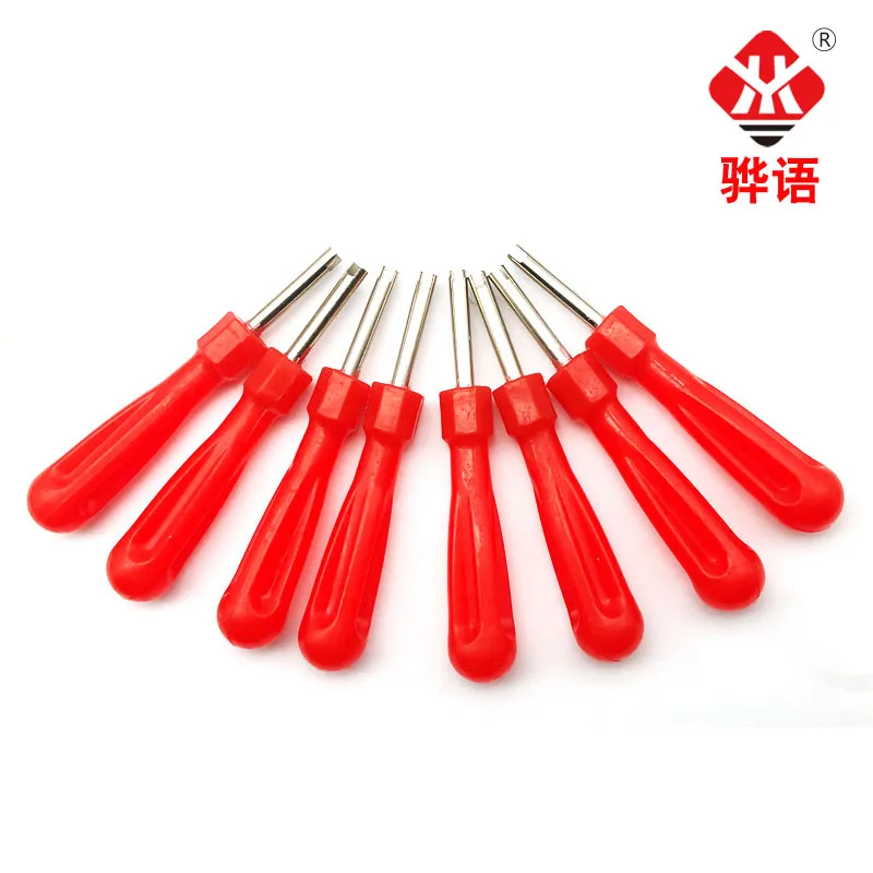 Auto Car Bicycle Slotted Handle Tire Valve Stem Core Remover Screwdriver Tire Repair Install Tool Car-styling Accessories