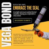 Bond SF001 12-Packs with Gun and Cleaner,Premium Single Component, Self Expanding, Purplecoat Closed Cell Insulation Spray Foam, 2