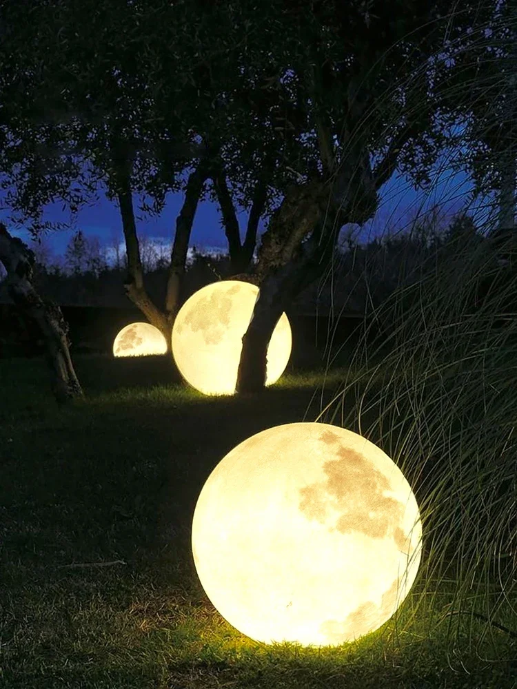 Outdoor waterproof lawn landscape courtyard moon light villa garden outdoor moon ball led party atmosphere