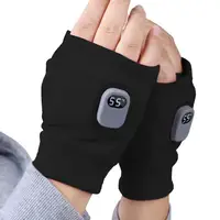 Electric USB Rechargeable Heated Gloves Fingerless Winter Hand Warmer Unisex Smart Touchscreen Fast Heating Gloves 1