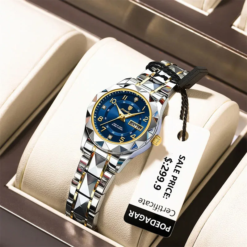 Ladies Watch Small Dial Top Luxury Brand Stainless Steel Bracelet Women Quartz Watches Waterproof Ultra Thin Clock Luminous 2024 2