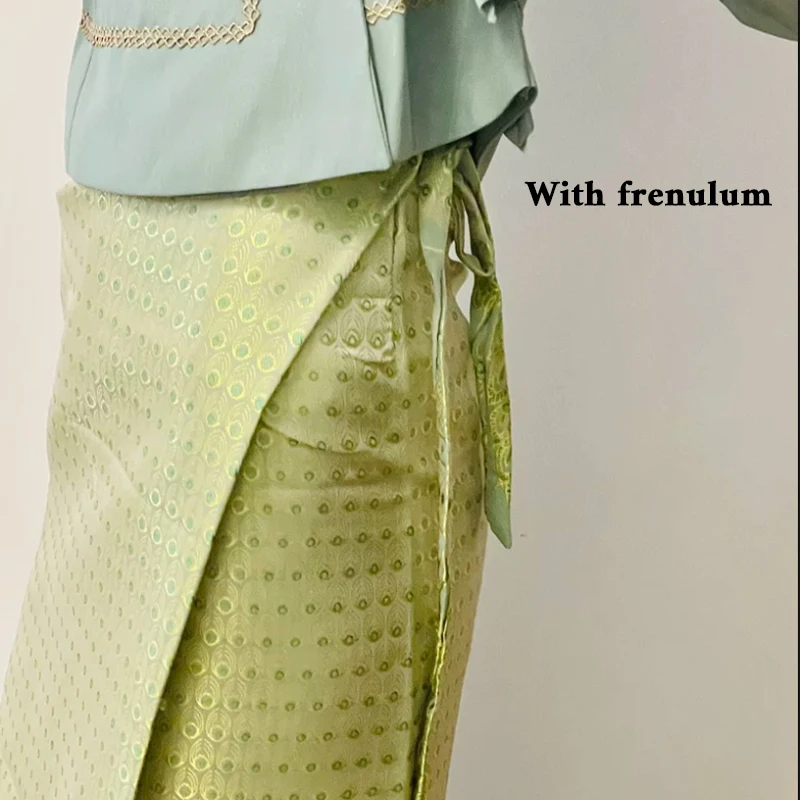 Malaysia Thailand National Long Skirt Sarong Dai Tube Skirt Southeast Asia Traditional Costume Lady Performance Folk Dance thai style skirt