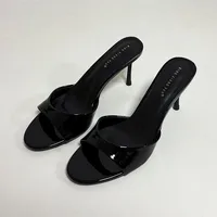 Heeled Footwear Female Slides Women Slippers Summer Spring Fashion Round Toe Ladies Thin Heels Slippers Sandals Pumps Shoes - Image 5