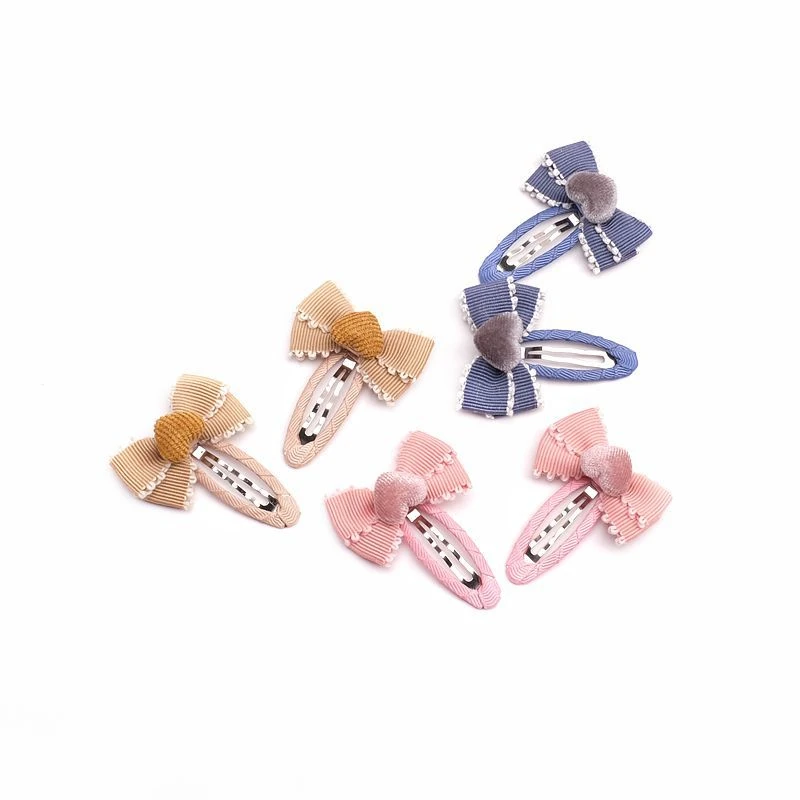 

5Pair/Lot Fashion Hair Bows Clips Sweet Heart Pink Hairpins for Baby Girls Lovely Valentine's Day Hair Accessories Barrettes