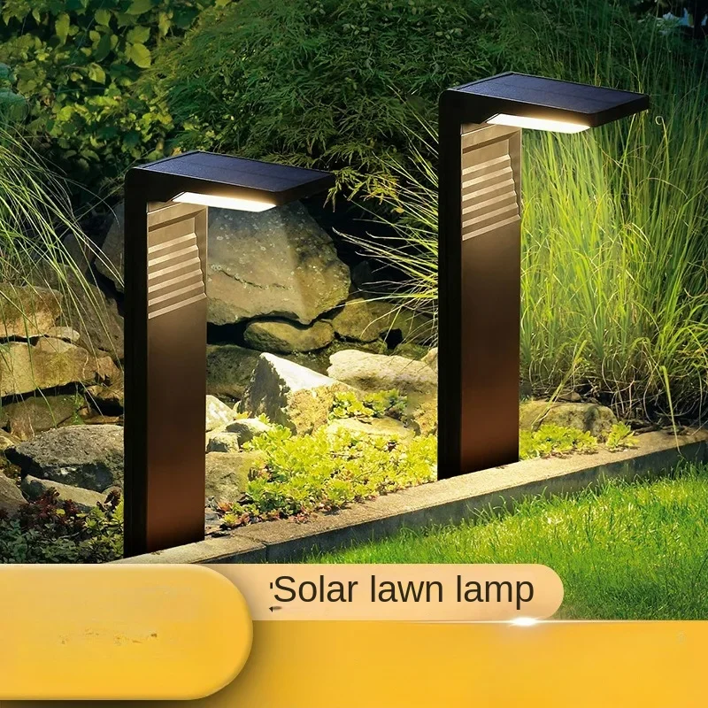 Solar Innenhof Lichter Haushalt Outdoor Landschaft Lichter Park Straße wasserdichte Rasen Lichter Garten boden Plug-In Lichter - AliExpress 39
