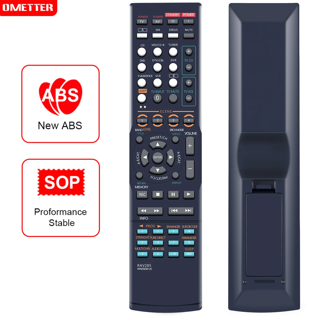 Controle Remoto Apto para Yamaha av Receptor Htr6160 Rx-v663bl Rx-v663 Remoto Rav285 Wn05830us