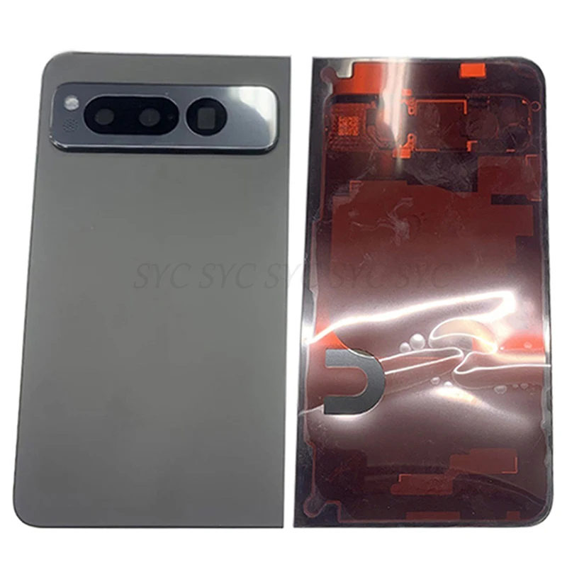 Original Rear Door Battery Cover Housing Case For Google Pixel Fold Back Cover with Logo Repair Parts
