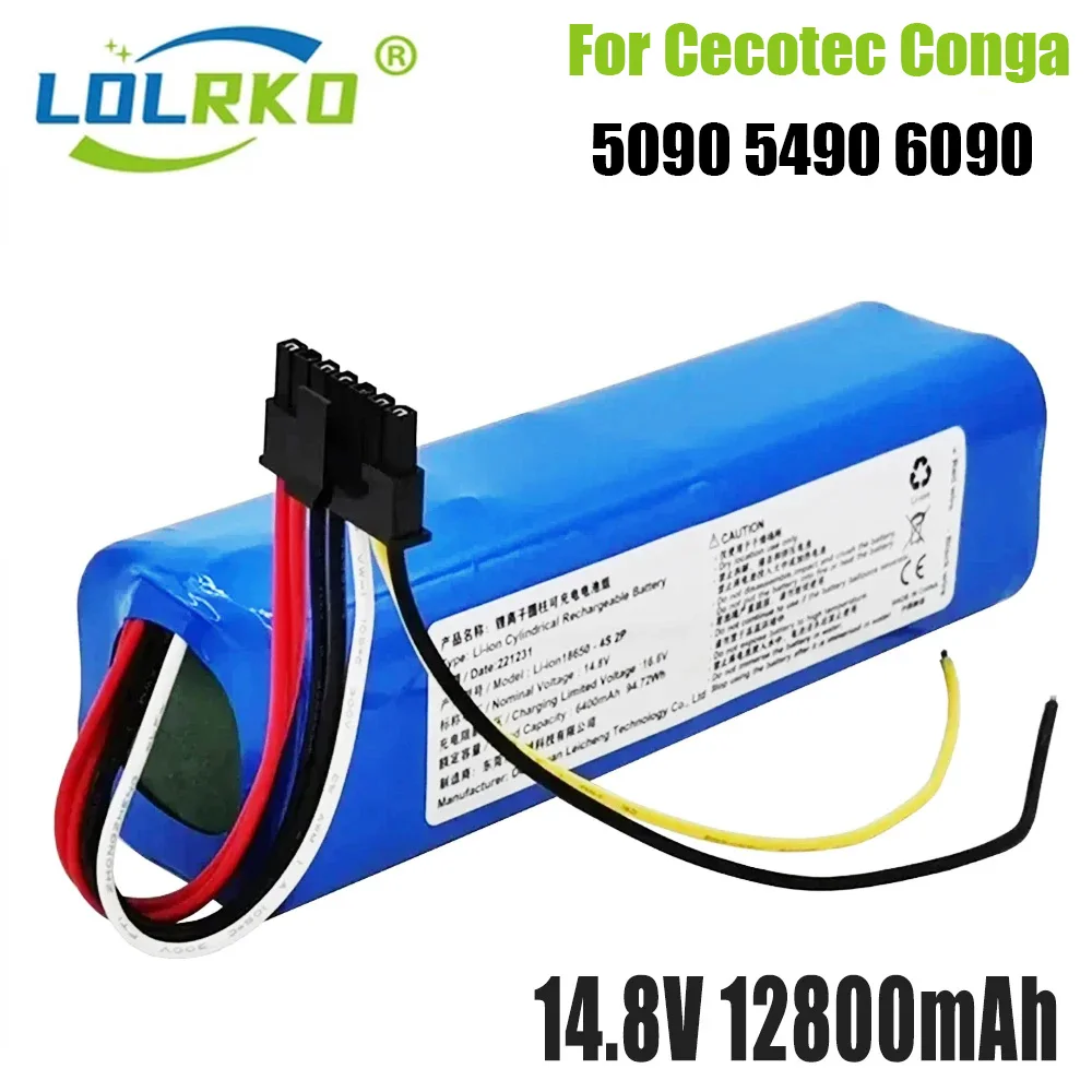 Новый 14,8 V 12800mAh INR18650 MH1-4S2P-300S Robot Аккумулятор для робота-пылесоса Cecotec Conga 5090 5490 6090