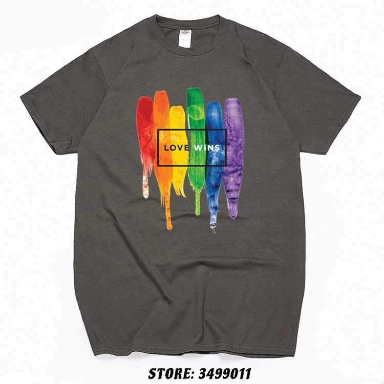 

Coupons Mens Tops T Shirt Pride Lgbt Gay Love Lesbian Rainbow Tshirt Camisas Hombre Aesthetic T-Shirt Harajuku Man