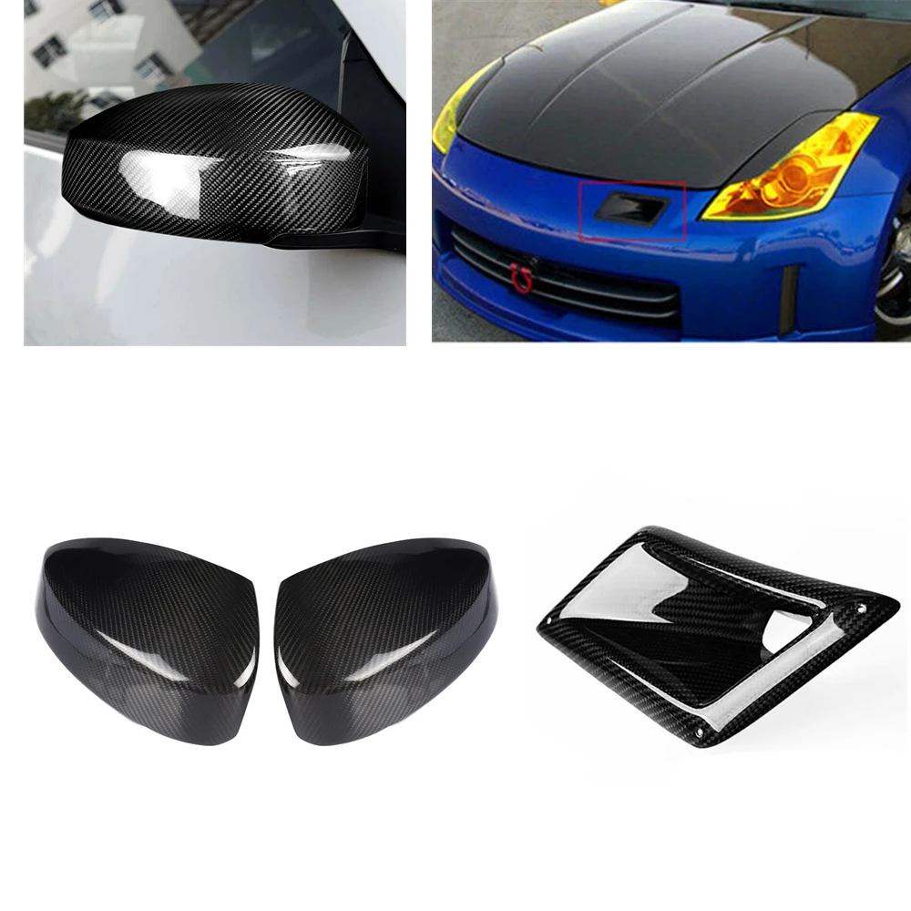 3PCS Mirror Side Cover & Left Side Air Vent Duct Cover Engine