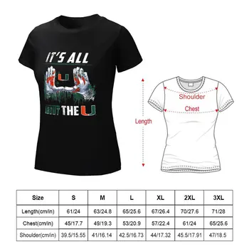 Miami Hurricanes All About The U - Apparel T-shirt summer clothes female korean fashion spring clothes Women 2