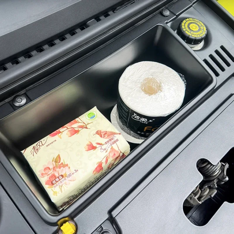 Car Front Trunk Organizer Box For BYD Dolphin Left Rudder Engine Room Storage Box Storage Large Capacity car trunk organizer