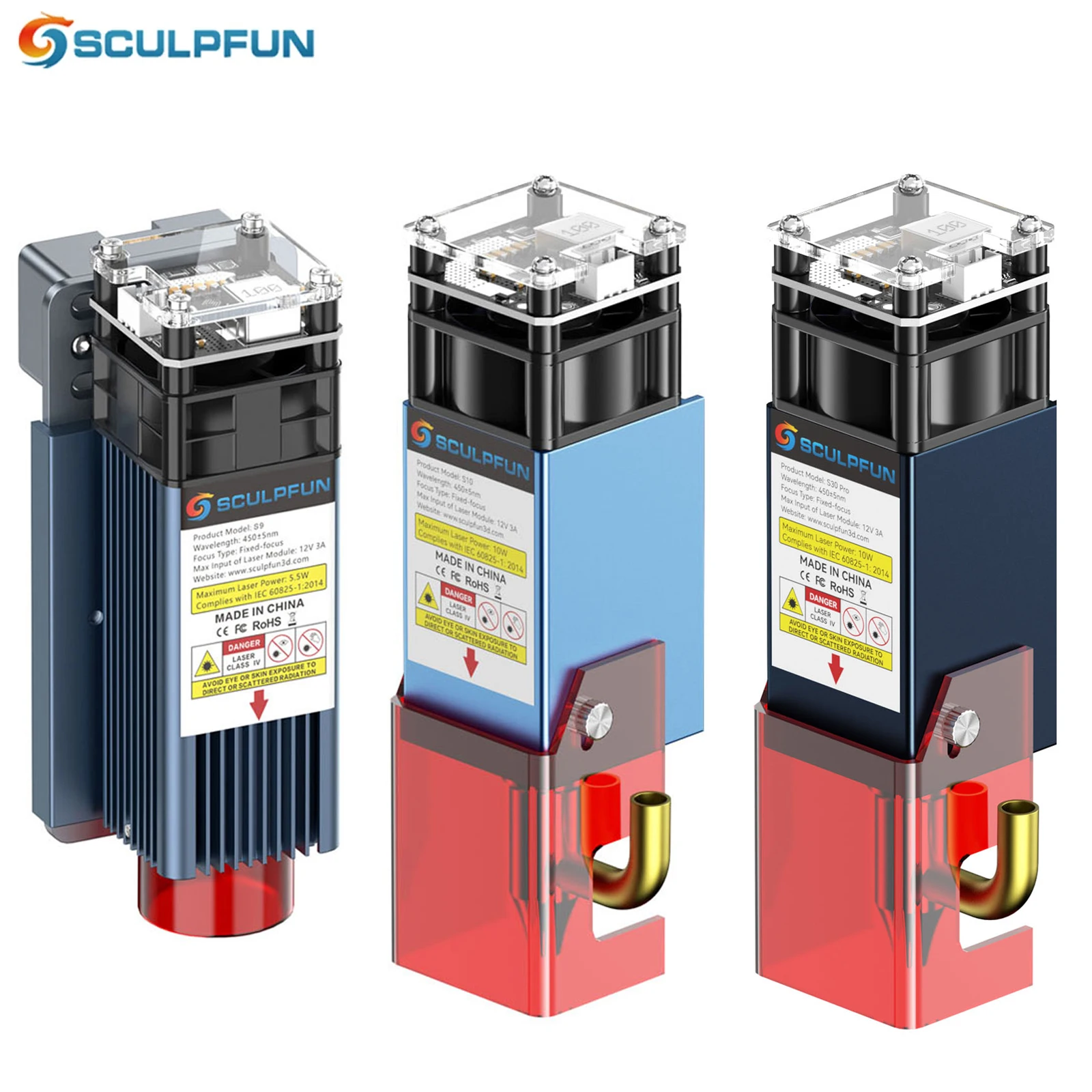 SCULPFUN S9 | Laser Module 5.5W| Laser Head