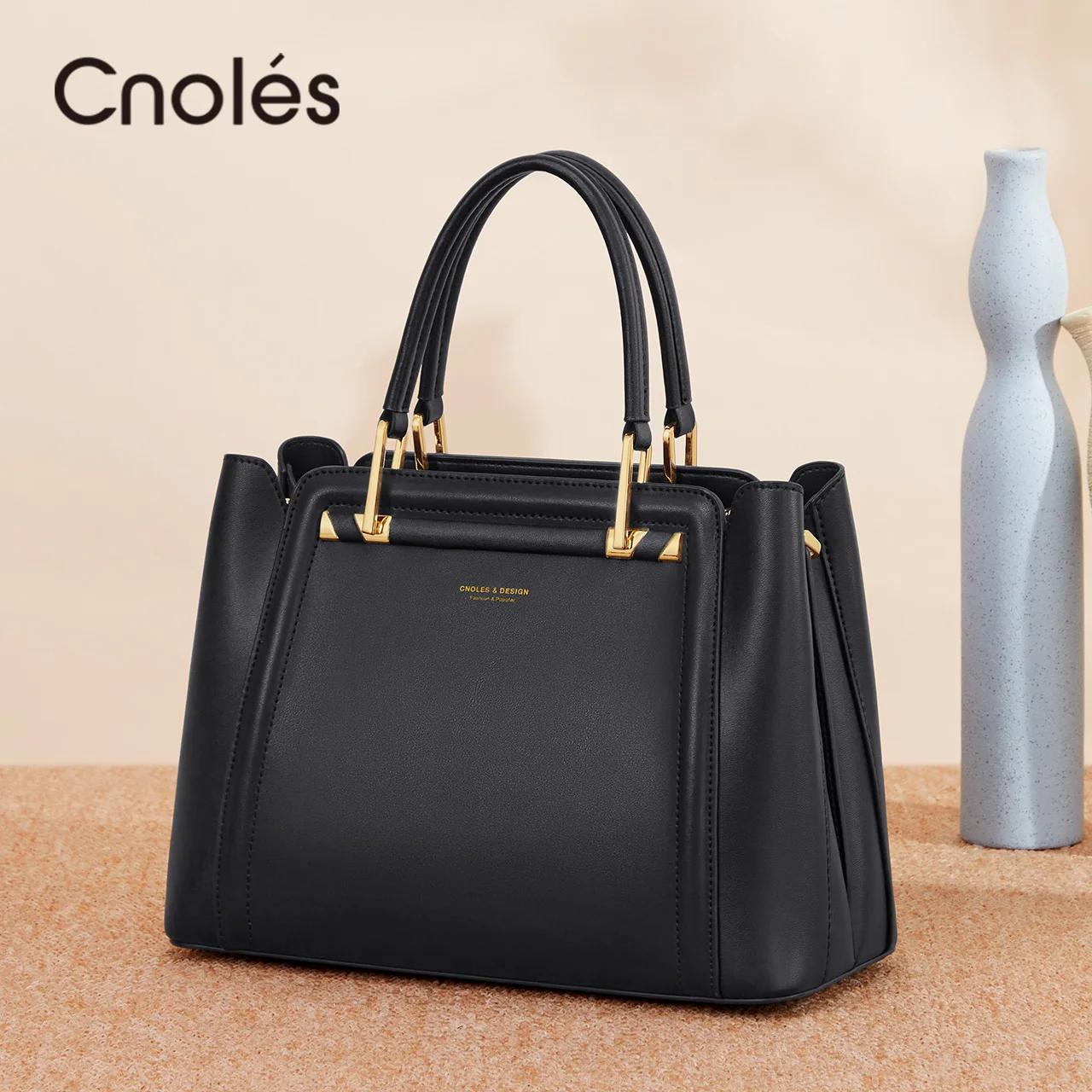  Cnoles Women Genuine Leather Designer Tote Bags Purses
