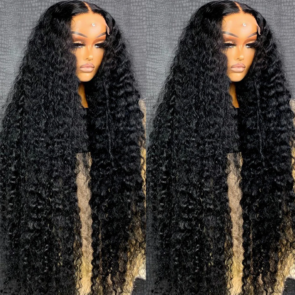 Tiefe Welle 13x6 13x4 HD Transparent Spitze Frontal Menschliches Haar Perücken Brasilianische 100% Remy Haar 13x4 Wasser Lockige Vorne Perücke Für Frauen