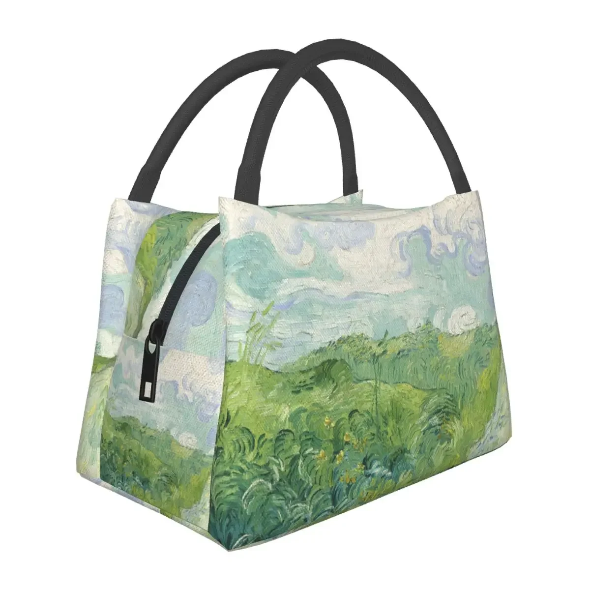 

Vincent Van Gogh Painting Lunch Bags Accessories Insulated Canvas Cooler Bags Wheat Fields Auvers Thermal Food Picnic Lunch Box