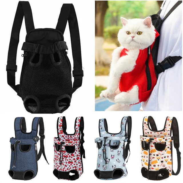 Sac à dos portable réglable Electrolux pour animaux de compagnie, double initiation, voyage en plein air, camping, randonnée, sangle de poitrine, chat, chien 1
