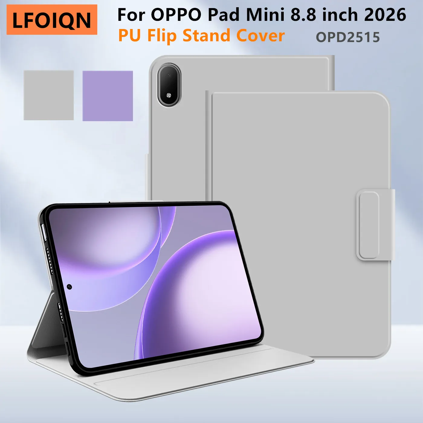 Elegant PU Leather Flip Stand Cover