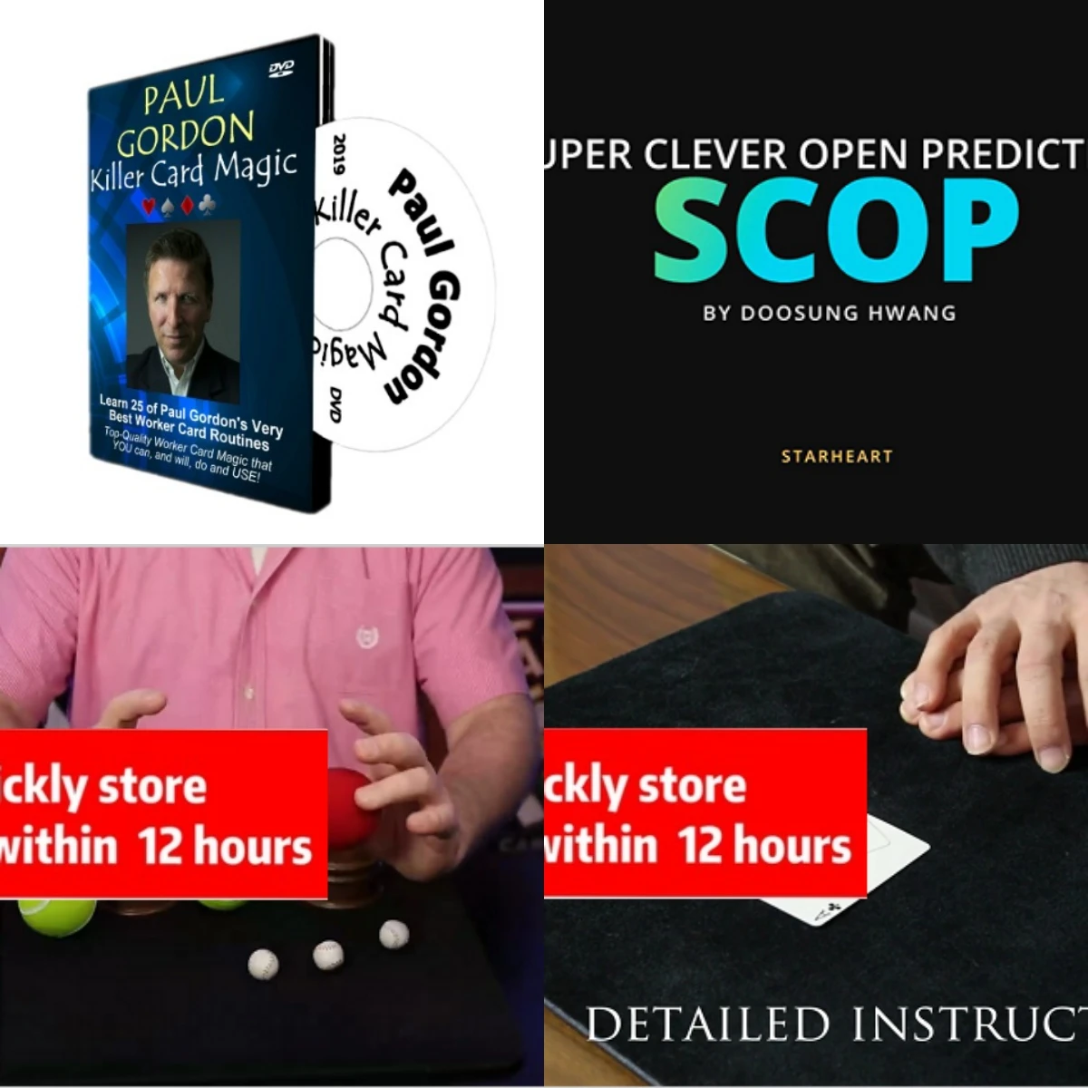 

Killer Card Magic от пола Гордона, SCOP от Doosung Hwang,Cup & Balls Extra от Дага Конн, отца Алекса на руке Mucking-Magic