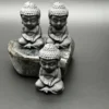 6cm Buddha Statue Natural Shungite Energy Quartz Reiki Magic Stones  Crystals Healing Fengshui Meditation Figurine Desk 3
