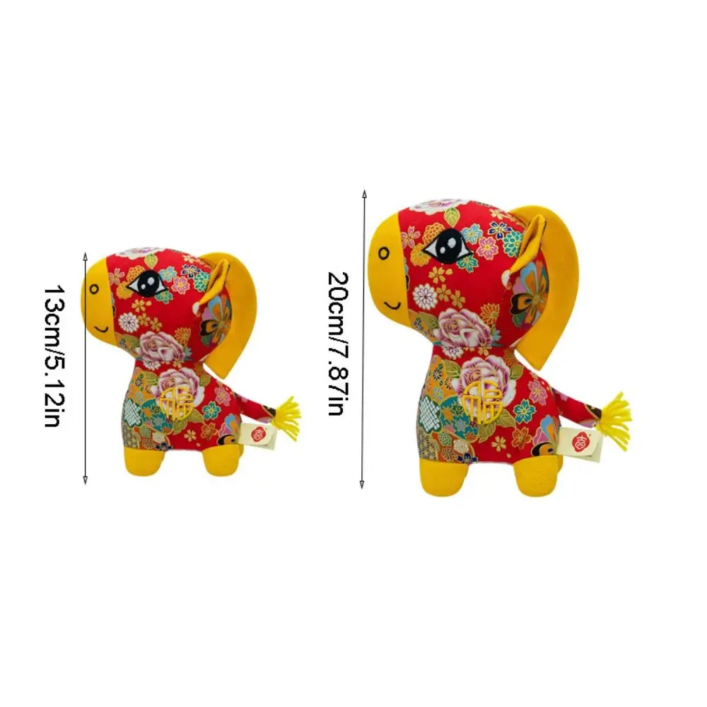 Chinese Style Horse Mascot Stuffed Animal PP Cotton Soft Horse Stuffed Animal Cartoon Collection Chinese Horse Year of Horse