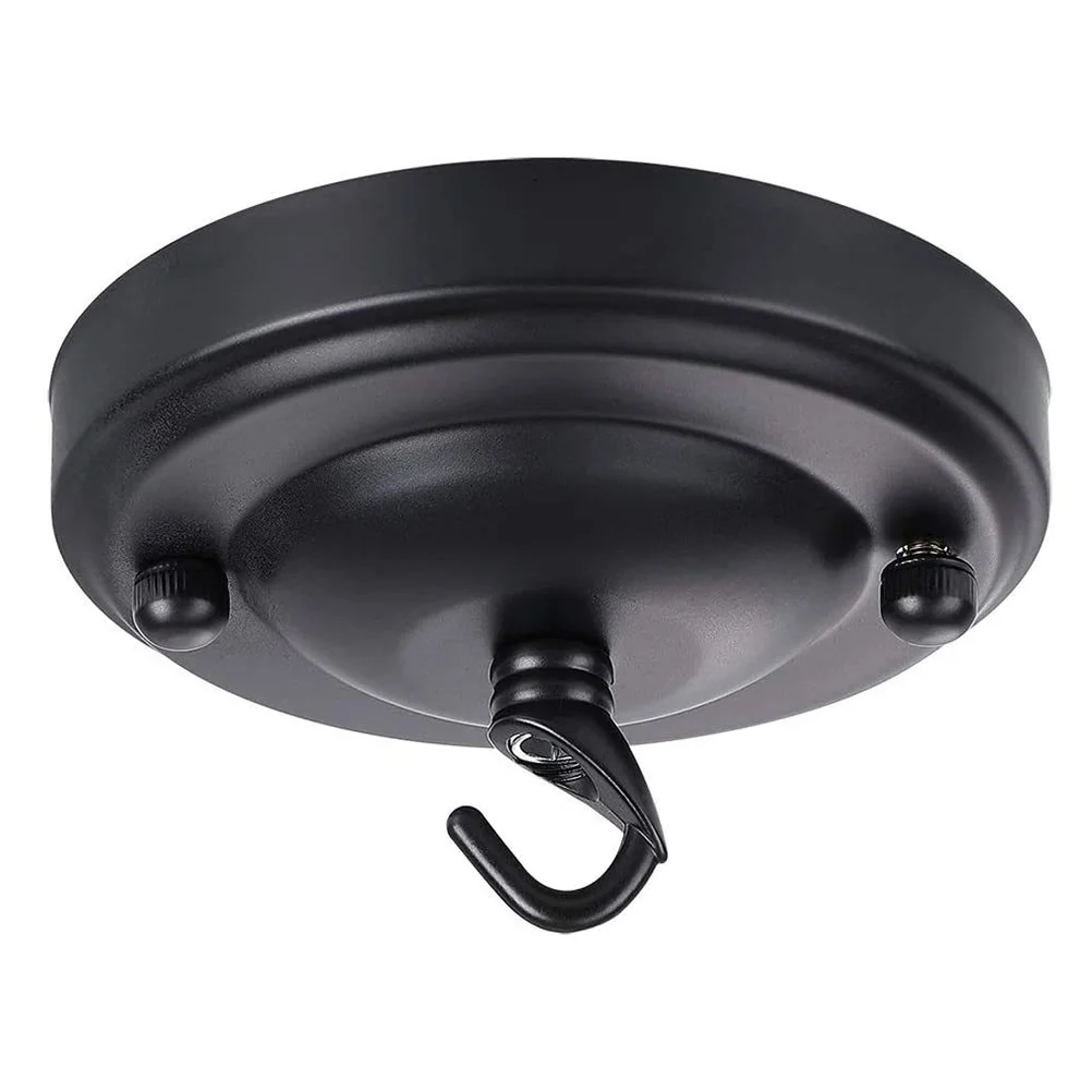 

Ceiling Plate Pendant Light Canopy Vintage Couch Black Lamp Shades Cover Fixture Mounting Bracket Metal Toddler Lights