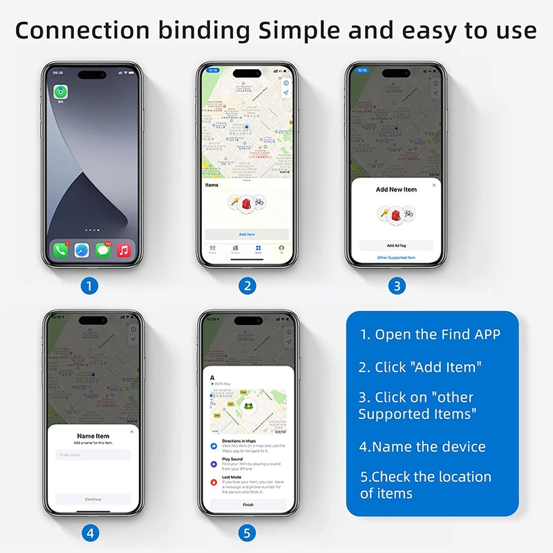 Intelligent GPS Locator Bluetooth Wallet Kids Elderly Luggage Car Pet Tracking Anti Loss Device For Apple Find My Airtag anti lost tracker gps locator anti lose tracker item locator anti lost locator