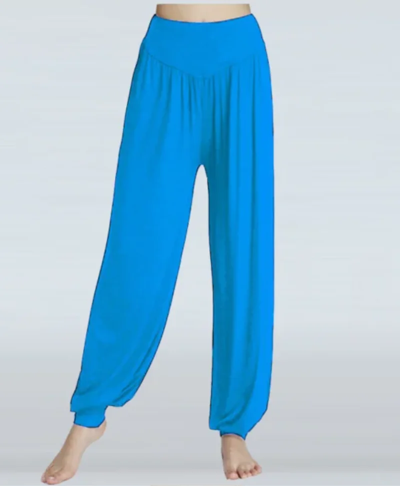 1pcs/lot Women Lady Harem pants modal solid Long Pants Belly Dance pants Boho Wide Trousers 5